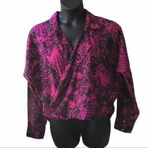 🌻2/$25 GLO Jeans Cross Front Top Size XL